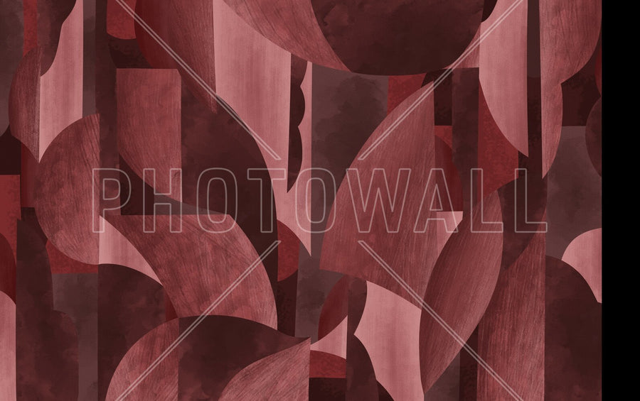 PHOTOWALL / Abstract Forms - Red (e95087)