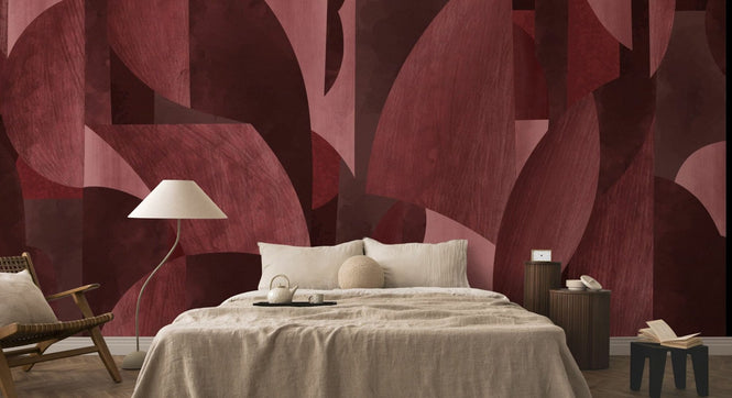 PHOTOWALL / Abstract Forms - Red (e95087)