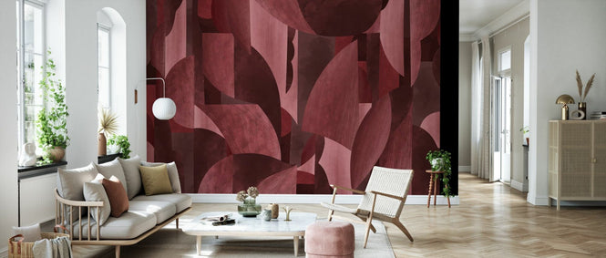 PHOTOWALL / Abstract Forms - Red (e95087)