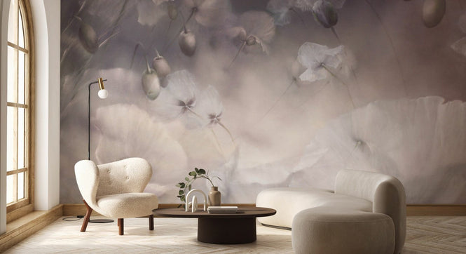 PHOTOWALL / Dreams of White Poppies (e95097)