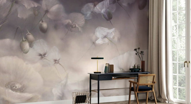 PHOTOWALL / Dreams of White Poppies (e95097)