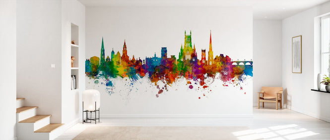 PHOTOWALL / Worcester England Skyline - Multicolor (e95115)