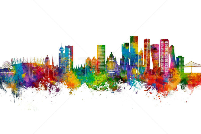 PHOTOWALL / Vancouver Canada Skyline (e95121)