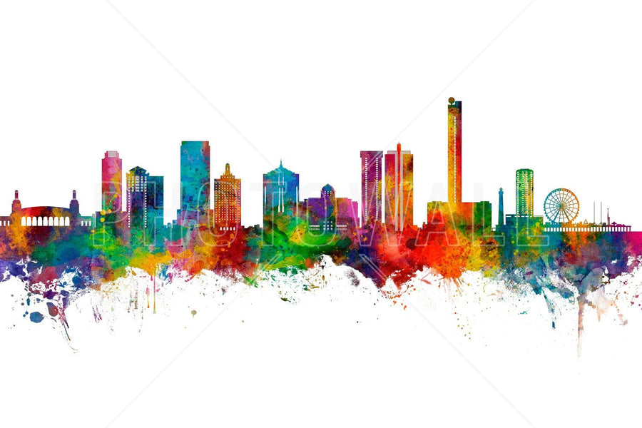 PHOTOWALL / Atlantic City New Jersey Skyline (e95123)