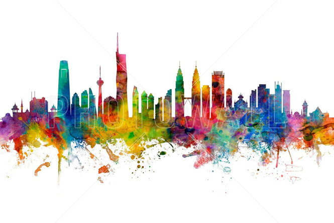 PHOTOWALL / Kuala Lumpur Malaysia Skyline (e95124)