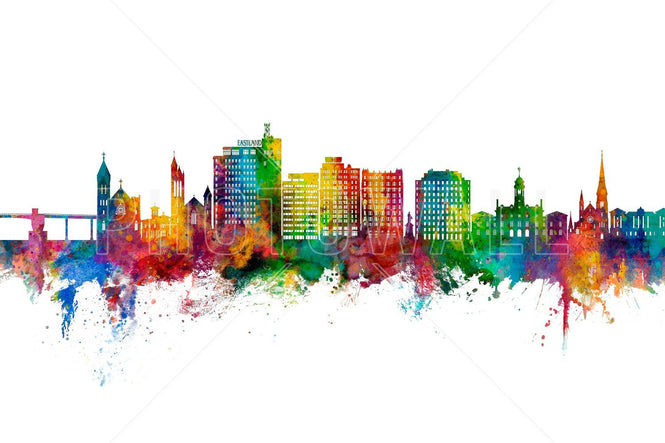 PHOTOWALL / Portland Maine Skyline (e95127)