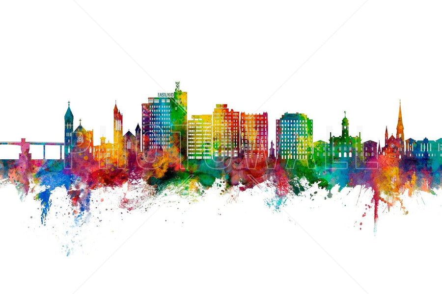 PHOTOWALL / Portland Maine Skyline (e95127)