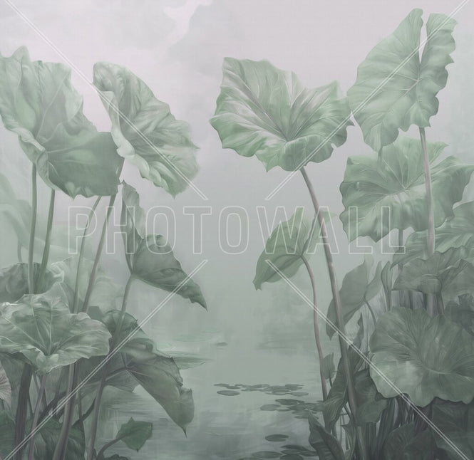 PHOTOWALL / Leafy Lagoon Cool Green (e95128)