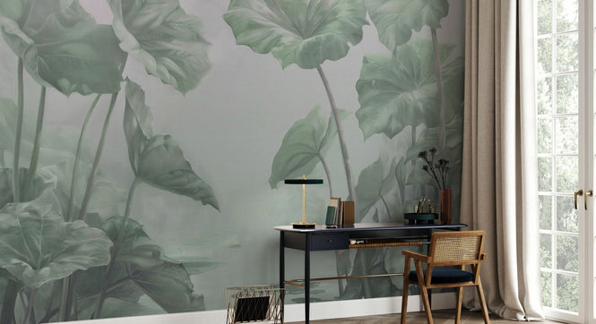 PHOTOWALL / Leafy Lagoon Cool Green (e95128)