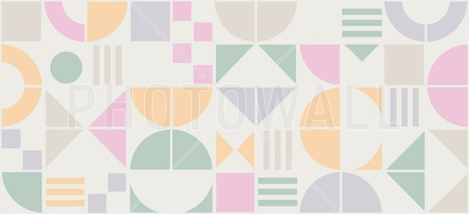 PHOTOWALL / Bauhaus Geo - Pastel - Large (e95164)