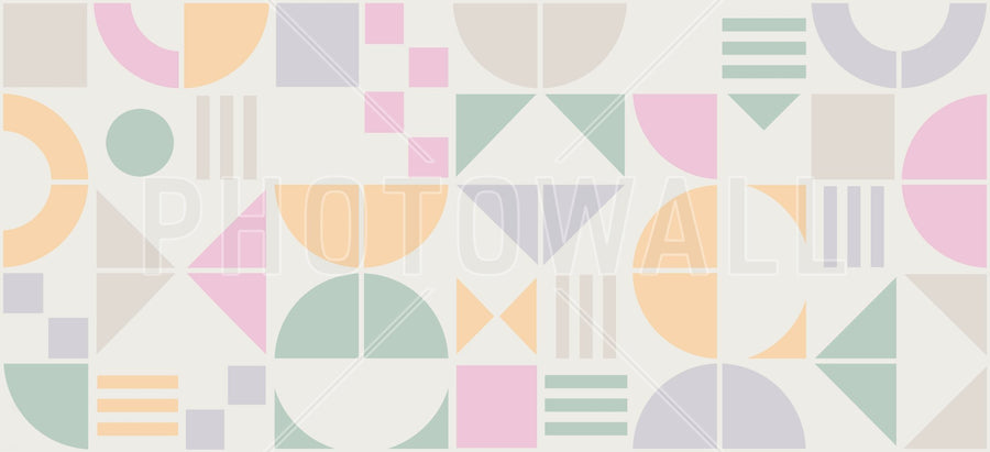 PHOTOWALL / Bauhaus Geo - Pastel - Large (e95164)