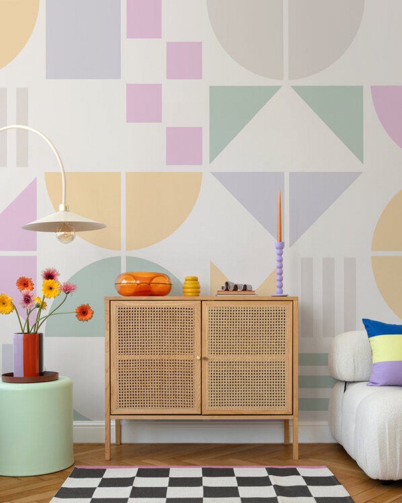 PHOTOWALL / Bauhaus Geo - Pastel - Large (e95164)