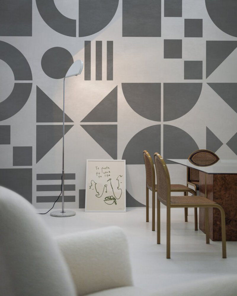 PHOTOWALL / Bauhaus Geo - Black and White - Large (e95166)