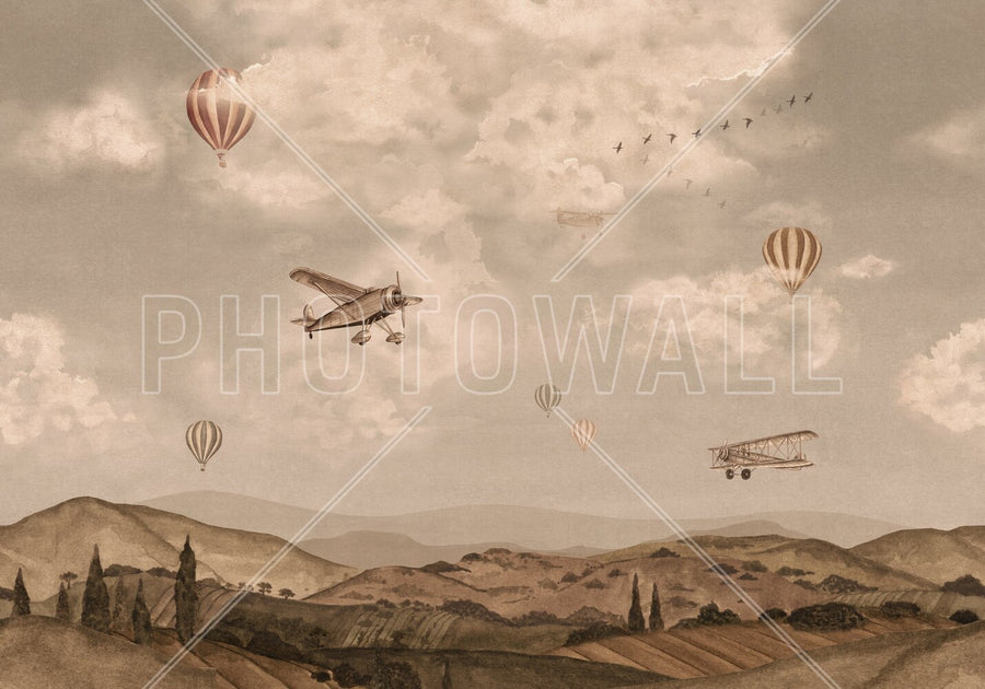 PHOTOWALL / Flying Above the Sky - Brown (e95176)