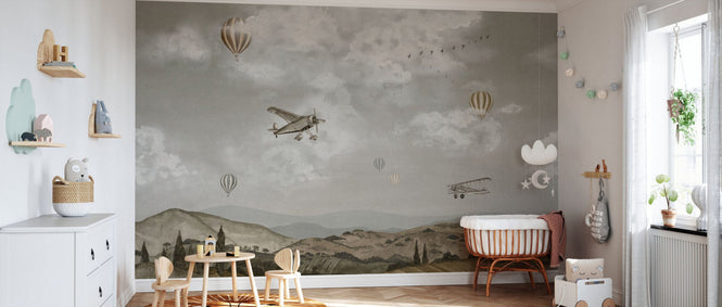 PHOTOWALL / Flying Above the Sky - Grey (e95184)