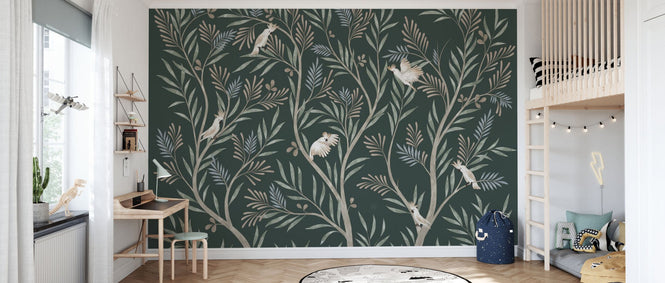PHOTOWALL / Parrots in Trees - Green (e95207)