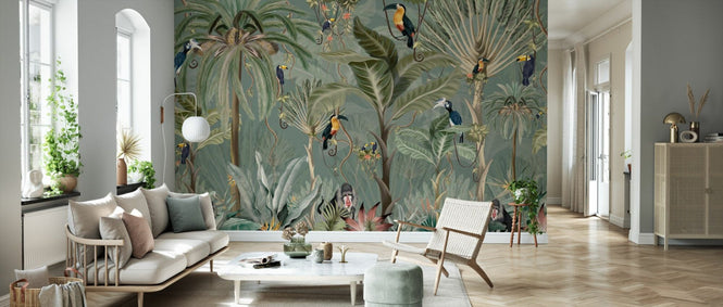 PHOTOWALL / Exotic Jungle - Dark Green (e95208)
