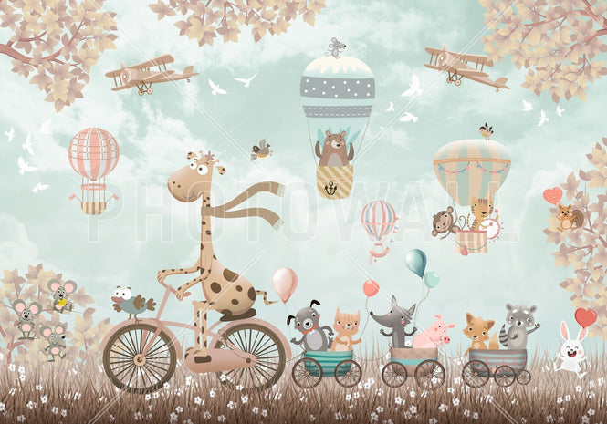 PHOTOWALL / Adventure On A Bicycle Green (e95210)