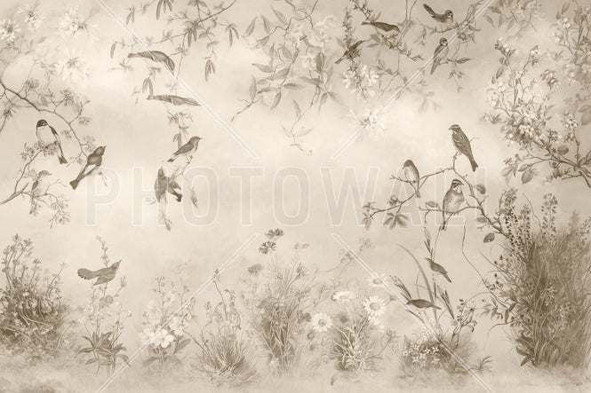 PHOTOWALL / Meadow - Beige (e95211)