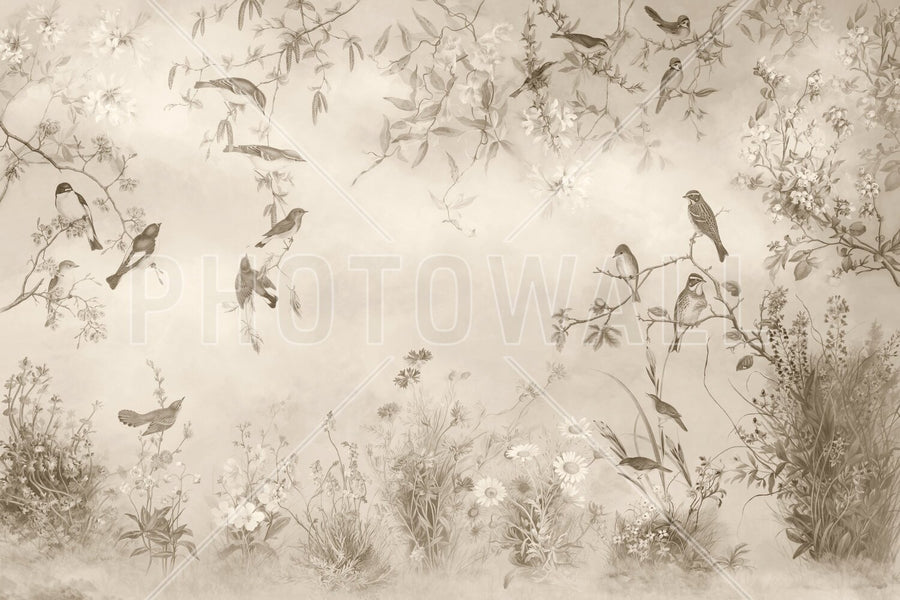 PHOTOWALL / Meadow - Beige (e95211)