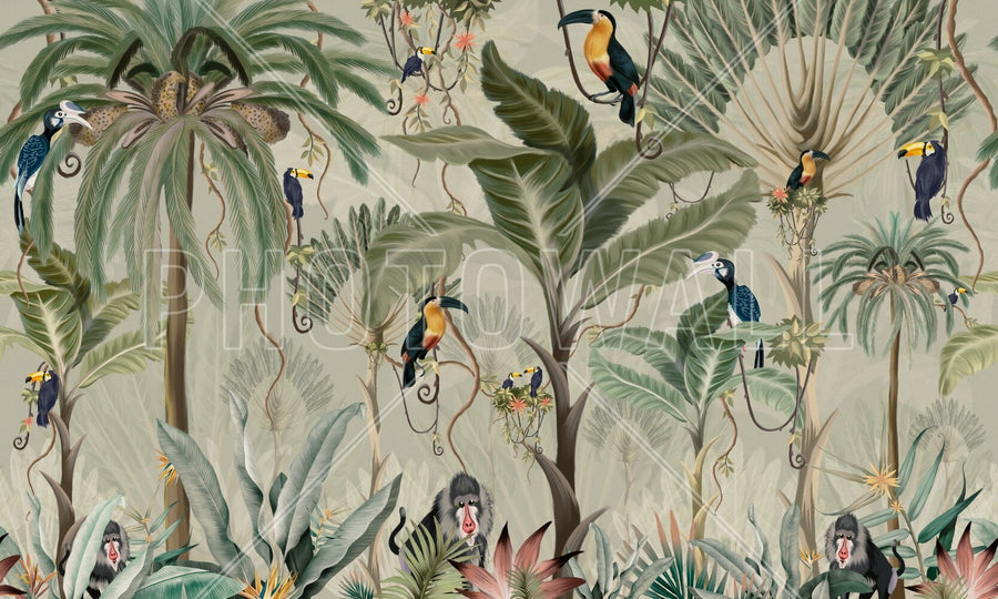 PHOTOWALL / Exotic Jungle - Green (e95212)
