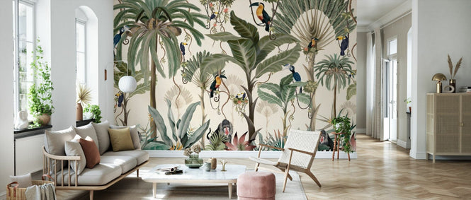 PHOTOWALL / Exotic Jungle - Beige II (e95214)