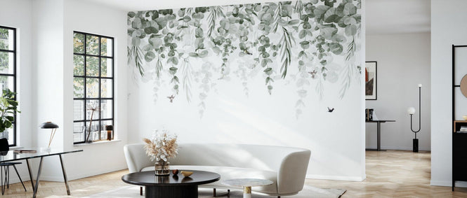 PHOTOWALL / Greenery Drape - Green (e95218)