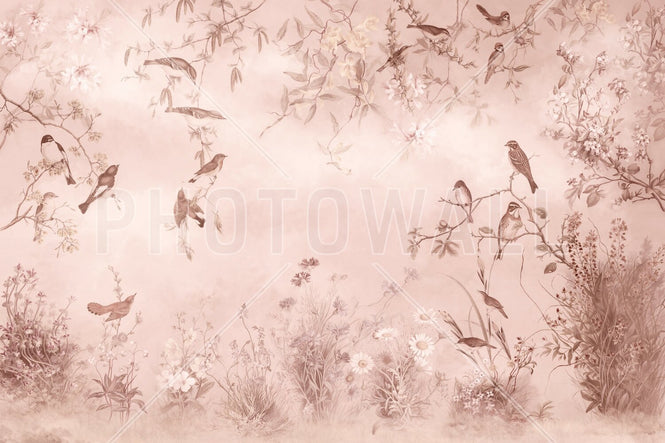 PHOTOWALL / Meadow - Pink (e95219)