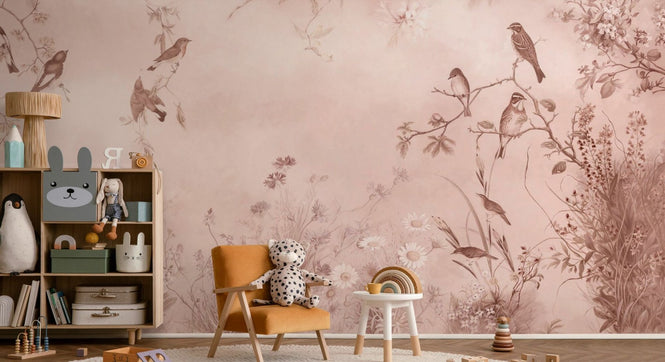 PHOTOWALL / Meadow - Pink (e95219)