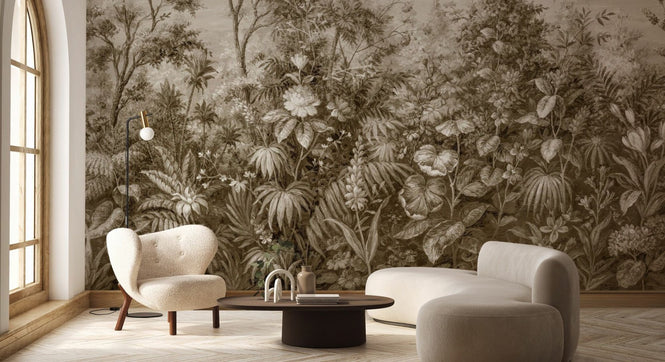 PHOTOWALL / Deific Botanica - Beige (e95223)