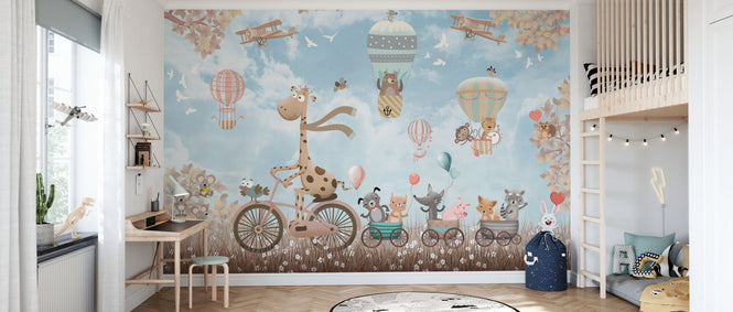 PHOTOWALL / Adventure on a Bicycle - Blue (e95225)