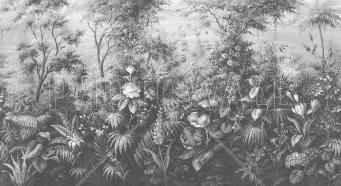PHOTOWALL / Deific Botanica - Grey (e95226)