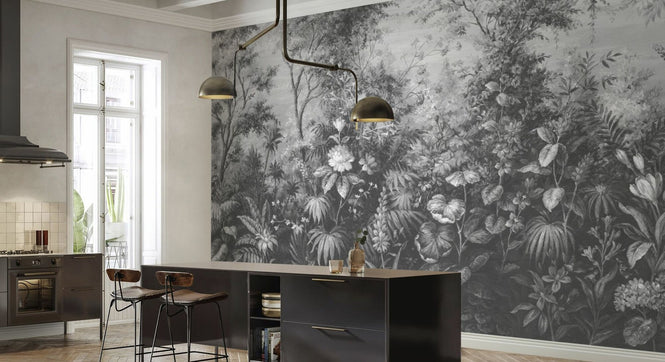 PHOTOWALL / Deific Botanica - Grey (e95226)