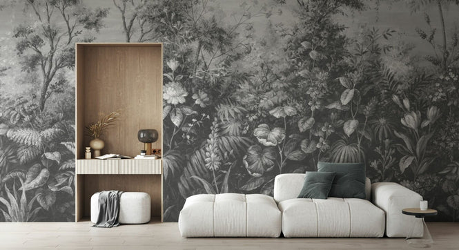 PHOTOWALL / Deific Botanica - Grey (e95226)