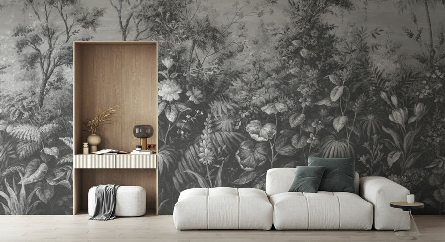 PHOTOWALL / Deific Botanica - Grey (e95226)