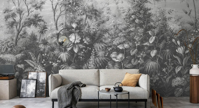 PHOTOWALL / Deific Botanica - Grey (e95226)