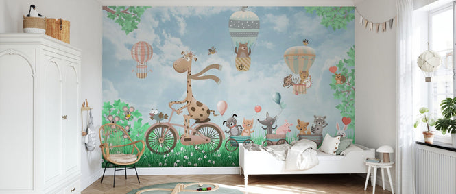 PHOTOWALL / Adventure on a Bicycle - Green Plants (e95227)