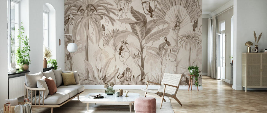 PHOTOWALL / Exotic Jungle - Beige (e95229)