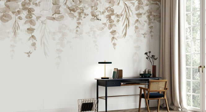 PHOTOWALL / Greenery Drape - Beige (e95232)