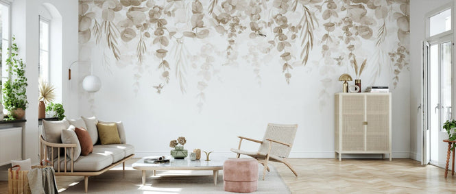 PHOTOWALL / Greenery Drape - Beige (e95232)