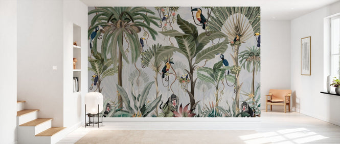 PHOTOWALL / Exotic Jungle - Blue (e95234)