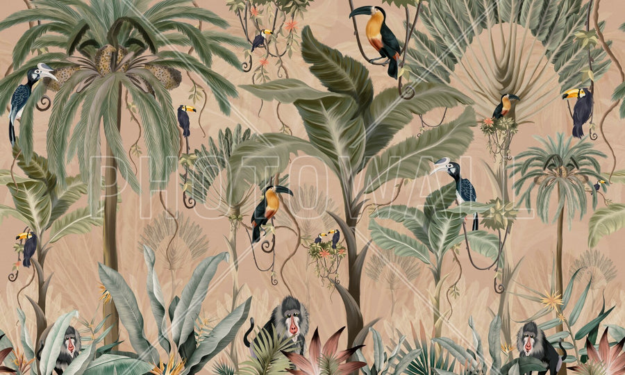 PHOTOWALL / Exotic Jungle - Sand (e95241)
