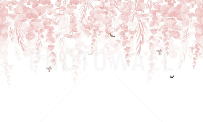 PHOTOWALL / Greenery Drape - Pink (e95242)