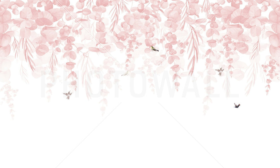PHOTOWALL / Greenery Drape - Pink (e95242)