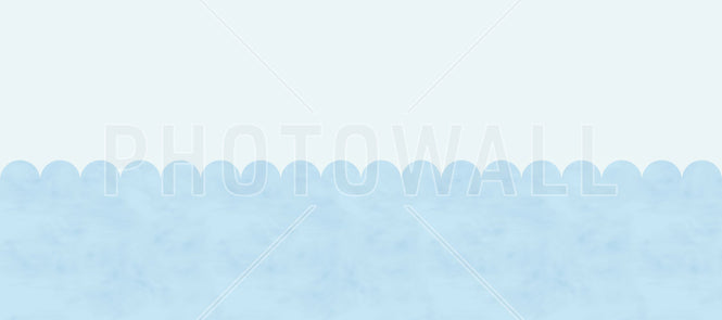 PHOTOWALL / Scallops - Blue (e95257)