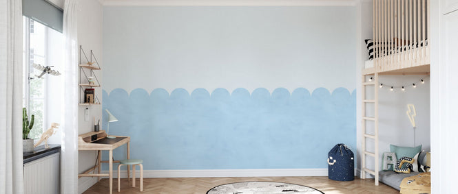 PHOTOWALL / Scallops - Blue (e95257)
