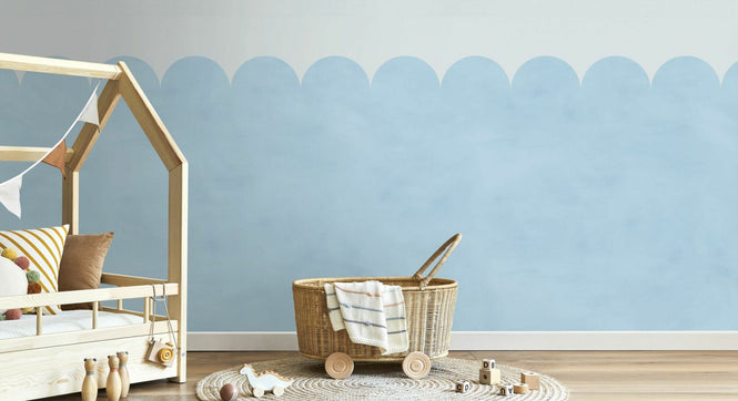 PHOTOWALL / Scallops - Blue (e95257)