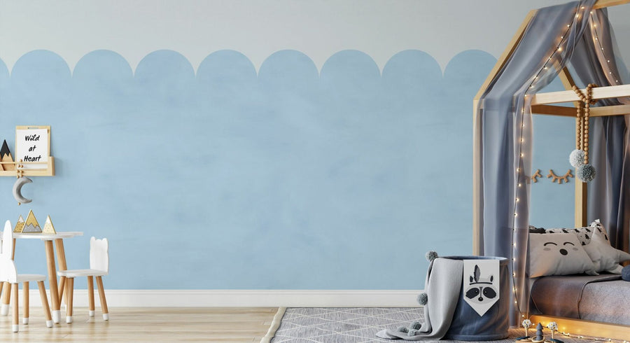 PHOTOWALL / Scallops - Blue (e95257)