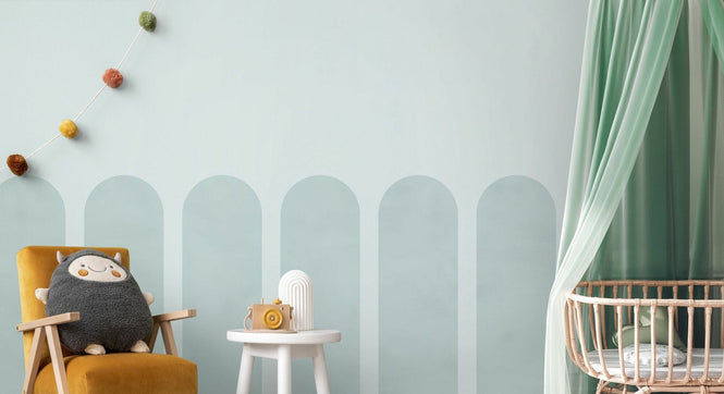 PHOTOWALL / Spaced Scallops - Mint (e95258)