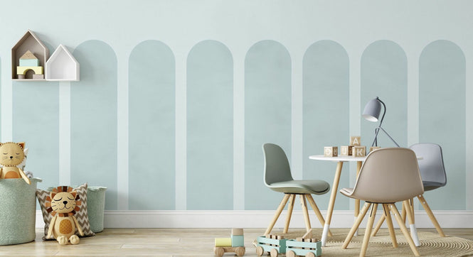 PHOTOWALL / Spaced Scallops - Mint (e95258)